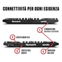 Numark NS4FX Console DJ a 4 Canali, Con Jog Wheel Touch a Display, Pad Performance, Effetti, Uscite Booth e Main e Serato DJ Lite Incluso - 5