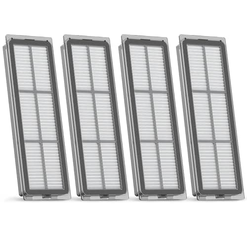 Rrochio 4 Filtro HEPA para Dreame L20 Ultra, Accesorios de Robot Aspirador para L20 Ultra Complete Piezas de Repuesto Lavable y Reutilizable