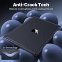 Soonjet CrackGuard for MacBook Pro 14 inch Case M5 M4 M3 M2 M1 Pro/Max 2025 2024-2021 [Anti-Crack Upgrade] [100% Match Official Color] Cover Protective Hard Shell Case Laptop - Space Black Clear - 3