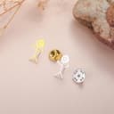 Dreamtimes Smiley Face Figurine Sign Language Spille per donne uomini in acciaio inox dito Stickman Trend Coppia Spilla Pin Punky e stravagante Spilla (Oro) - 8