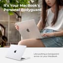 EooCoo Custodia compatibile con MacBook Air 15 Pollici M4 M3 M2 2025-2023 A3241 A3114 A2941, Copertina Rigido per Cover MacBook Air con 15,3" Retina Display,Protettivo Mac Air- Cristallo Trasparente - 5