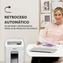 Fellowes Powershred 12MS - Destructora trituradora de Papel, destruye hasta 12 Hojas, minicorte, Nivel de Seguridad DIN P-4, para pequeñas Empresas y oficinas domésticas, 1-3 usuarios, Color Blanco - 5