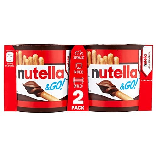 Nutella & Go Crema Vegetale Spalmabile Grissini Nocciola, 2 x 48 g