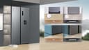 TCL 605L Side by Side No Frost American Fridge Freezer,Built-in Water Dispenser, Metal cooling Odour Free Non-plumbed 2.3L freshwater reserve, 68Dx91.3Wx185H centimetres Energy Class D - 5