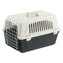 Ferplast Transportín Gato, Transportín Perro Pequeño y Gatos de hasta 5 Kg, Puerta de Hierro Plastificado, Ranuras de Ventilación, 32,5 x 48 x h 29 cm, Transportín Mascotas Rígido Atlas 10 EL, Negro - 1