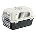 Ferplast Transportín Gato, Transportín Perro Pequeño y Gatos de hasta 5 Kg, Puerta de Hierro Plastificado, Ranuras de Ventilación, 32,5 x 48 x h 29 cm, Transportín Mascotas Rígido Atlas 10 EL, Negro - 1