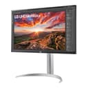 LG UltraFine 27UP83AK-W, 27 inch 4K UHD IPS Computer Monitor, FreeSync, DisplayHDR 400, Speakers, HDMI, DP, USB-C(65W PD), White - 4