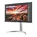 LG UltraFine 27UP83AK-W, 27 inch 4K UHD IPS Computer Monitor, FreeSync, DisplayHDR 400, Speakers, HDMI, DP, USB-C(65W PD), White - 4