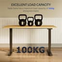 FLEXISPOT EC5 Lite Escritorio Elevable Eléctrico 140 × 80 CM con 2 Motores y 3 Etapas Mesa Elevable en Altura con 4 Funciones de Memoria Standing Desk, 25 MM de Grosor de la Mesa, 60-125CM - 6