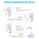 2 testine di ricambio per Clarisonic, spazzola di ricambio per la pulizia del viso, testine di ricambio per Mia 2/Alpha Fit/Aria/Smart Profile/Radiance (blu) - 6