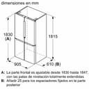 Bosch - Frigorífico Multipuerta, Serie 6, 183x191 cm, 405 l, NoFrost, Acero inoxidable antiehuellas, KFN96APEA - 8