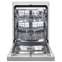 Midea Spülmaschine 60 cm MDWEF1433DSS-WE, Geschirrspüler Freistehend 14 Maßgedecke, Besteckkorb, höhenverstellbarer Oberkorb, Aqua-Stopp, Startzeitvorwahl, Silber - 8