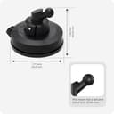 TUSITA Mini Supporto a Ventosa Compatibile con Garmin Dash Cam 45 46 47 55 56 57 65W 66W 67W,Speak Plus - 4