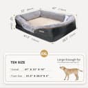 JOYELF XXLarge Orthopädisches Hundebett Memory Foam Hundebett & Hundesofa Gedächtnisschaum mit abnehmbarem waschbarem Bezug und Quietschspielzeug als Geschenk - 2
