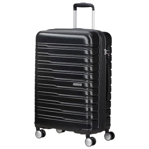American Tourister Flashline - Spinner M, Maleta, 67 cm, 69/75 L, Black (Shadow Black)