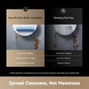 dreame Aqua10 Ultra Roller Complete Robot Vacuum Cleaner with Mop, 30,000Pa, Clears 8cm Obstacles, Roller Self-Cleaning, Carpet Protection, Auto-Empty,100% Detangling, Avoids 240+ Objects, White - 12