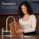 Deer & Oak Tabla de cortar XXL de bambú carbonizado 38 x 25 x 2 cm, tabla de madera preaceitada para cortar carne, pescado, verduras, frutas, queso y pan - 8