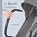 Inglesina Sketch Pushchair Lightweight and Compact, Grey, Comfortable, up to 17 kg, One-Handed Fold, UPF 50+ - 5