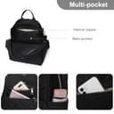 Nexum Backpack Women Nylon Waterproof Casual Daypacks Multipurpose Convertible Backpack School Bag for Girls Lightweight Girls Rucksack Classic Casual Backpack for Travel College Work (Beige) - 6