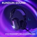 Logitech G G522 LIGHTSPEED, Kabelloses Gaming-Headset, Full-Band-Mikrofon, erweitertes Audio, Tri-Connect (LIGHTSPEED, Bluetooth, USB A auf C), LIGHTSYNC RGB, für PC,Nintendo Switch/Switch 2 – Schwarz - 4