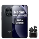 XIAOMI Redmi Note 15 Pro 5G Smartphone 8+256 GB – 6580-mAh-Akku, IP66/IP68 Staub- und Wasserschutz, Neue 200-MP-Kamera, 6,83" AMOLED-Display, Schwarz,Included Earphone - 1