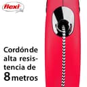 flexi® Classic S Cordón 8 m roja, correa extensible para perros hasta máx. 12 kg - 3