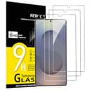 NEW'C 3 Piezas, Protector Pantalla para Samsung Galaxy S25 Ultra, Cristal templado Antiarañazos, Antihuellas, Sin Burbujas, Dureza 9H, Ultra Transparente, Ultra Resistente - 1