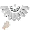 45 x Cuchillas Titanio y tornillos Husqvarna Automower Cuchilla universales Robot cortacésped Cuchillas Repuesto para robot Yardforce Gardena 105 310 315 320 420 430x r40i - 6