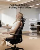 RENPHO Back Massager with Heat, Gifts for Women, Shiatsu Massage Chair Full Body, Neck-Massager Height Adjustable, Back Massagers Deep Tissue Kneading, Massagers Seat Vibration, Massage at Home - 2