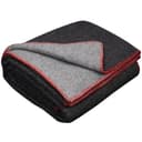 LYHome Wool Blanket - Merino Natural Throw, Soft Woolen Cover for Sofas & Beds. Army Blankets for Outdoor: Picnic, Travel and Camping (51x67 in | 130x170 cm | Gray - Dark Gray | Double-sided) - 1