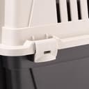 Ferplast Trasportino per Cani e Gatti fino a 15 Kg, Taglia Media, Porta in Ferro Plastificato, Fessure di Aerazione, 40x60x38 cm, Atlas 30 EL Rigido, Nero - 10