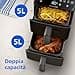 Philips Airfryer Serie 4000, Friggitrice ad Aria Doppio cestello Verticale da 10L, Tecnologia RapidAir, Funzione Sync, Rivestimento in ceramica no PFAS, Finestre, 45% più piccola (NA460/00) - 6