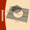 Denmay 44,5 x 60,6 cm, griglia in ghisa per barbecue Weber Spirit I & II serie 300 (con pulsanti del bruciatore anteriore), parti di ricambio per Spirit I & II E/S-310 320 330, accessori per barbecue - 2