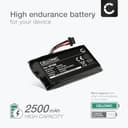 CELLONIC, battery sat nav compatible with TomTom Rider 550, Rider 500, Rider 400 (2500mAh, 3.7v) Replacement battery LHA11133000, LHA11138000, VF3W - 2