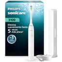 Cepillo Philips Sonicare Serie 3000 - Cepillo dental sónico con sensor de presión, 3 niveles de intensidad, función EasyStart, SmarTimer, autonomía de 14 días, estuche, blanco, HX4033/21, [Nuevo] - 1