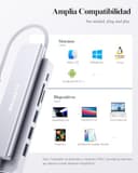 LENTION Hub USB C HDMI 4K@60Hz, PD 100W, Lector de Tarjetas SD/TF, USB 3.0 & 2.0, Adaptador USB C 7 en 1 para MacBook Pro 2026-2016, Nuevo MacBook Neo, Surface, iPhone 17 Plus Pro MAX y Más (Plata) - 7