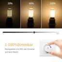 E27 LED mais dimmerabile,luce bianca calda 3000 K 10W 1000LM LED E27 mais lampadine, sostituisce 100W lampadina alogena, lampadina LED per lampadario, lampada a parete AC 220-240V (confezione da 4) - 4