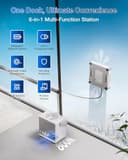 ECOVACS WINBOT W2S OMNI Robotic Window Cleaner with TruEdge Scrubber & Smart Station, WIN-SLAM 4.0, App Control, Cordless, 12-Stage Safety, for Large Windows - 6