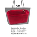 banbeln Organizador de bolso, organizador de bolsas de gamuza, material de gamuza, bolsa suave y no daña (Black, Slender Medium) - 4