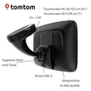 TomTom Navigatore per camion e bus GO Expert Plus Premium Pack (schermo da 7", percorsi e PDI per veicoli grandi, TomTom Traffic, mappe del mondo, avvisi su limitazioni live, USB-C) - 7