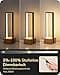 EDISHINE LED Wooden Table Lamp, Touch Dimmable & Memory Function, Bedside Lamp with 3 Colour Temperatures, 350 Lumens, Integrated Modern Table Lamp for Living Room, Office, Gift - 3
