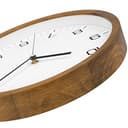 Foxtop Orologio da Parete in Legno Massello 30 cm Senza Ticchettio - Orologio Silenzioso Moderno con Cornice in Legno per Camera da Letto, Cucina, Soggiorno, Ufficio e Scuola - 3
