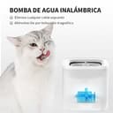 PETKIT EVERSWEET Fuente Automática para Gatos 1,85L, Bomba de Agua Inalámbrica, Bebedero Gatos Ultra Silenciosa, 35dB, Luz LED Inteligente, Unidad de Filtrado 3.0, Fuente Agua para Gato - 2