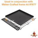SafBbcue Piastra piatta realizzata per Genesis E/S 335/435, E-325S, EPX-335, EX-325S, S-325S, SA-E-325S/330, SE-E-325S, SE-SX-335 SMART GRILL, SP-E-325S, SPX-435, SX-335, sostituisce Wee. ber 7672 - 4