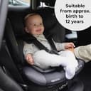 My Babiie MBCS400 360° Spin R129 Baby Car Seat – Support Leg, ISOFIX, Birth to 12yrs (40-150cm), i-Size, ERF, Group 0+/1/2/3, Rotating 360 Swivel - Black - 2