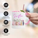 Swiftea Tasse | Geschenke für sie | Tasse Bücherregal Album Design | geburtstagsgeschenk für frauen | tassen | tasse mit namen | tasse bedrucken | geschenke für frauen, Weiß/Rot - 4