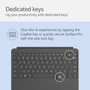 Microsoft Surface Pro Including Keyboard | Copilot+ PC | 12” LCD Touchscreen | Snapdragon® X Plus | 16GB Memory | 512GB SSD | Latest Model, 1st Edition | Platinum - 6
