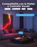 Govee Neon Rope Light 2, RGBIC Neon Strisica LED 5m con Mappatura delle Forme, Compatibile con SmartThings, Matter, Alexa e Google Assistant, DIY Effetto luce, per la decorazione della parete, Bianco - 4