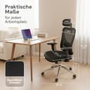 LUTIVO Alpha Bürostuhl ergonomisch [ORIGINAL] Schreibtischstuhl ergonomisch mit 11 Komfort-Einstellungen | Gaming Stuhl & Drehstuhl für Zuhause & Bürobedarf | Bürosessel und Chefsessel bis 150kg - 2