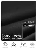 Tuopuda Largo Sudadera con Capucha para Mujer Color sólido Sudaderas de Manga Larga con Cremallera Sudaderas Abrigo con 2 Bolsillos Hoodie Suéter de Lana de Otoño Invierno(Negro,XL) - 4